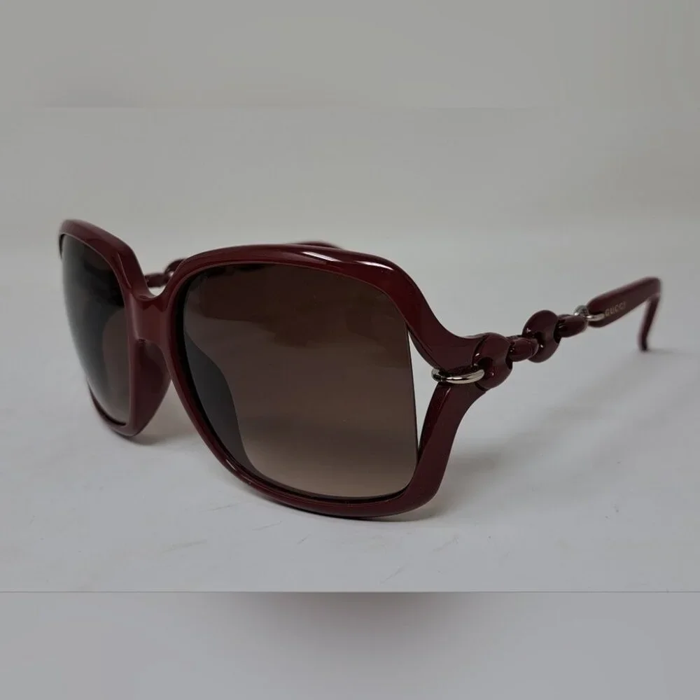 Gucci Womens Marina Chain Sunglasses Red Vintage Y2K GG3597/F/S 3GQJD 58-16-115